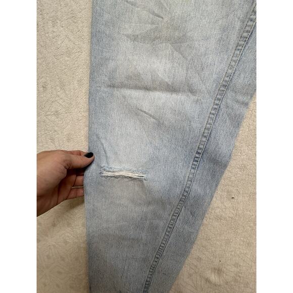 VINTAGE Aeropostale Jeans Women 12 Light Wash High Rise Zip Fly USA Made 90s Y2K - Picture 4 of 11
